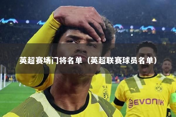 英超赛场门将名单（英超联赛球员名单）