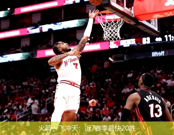 火箭一飞冲天：近7赛季最快20胜