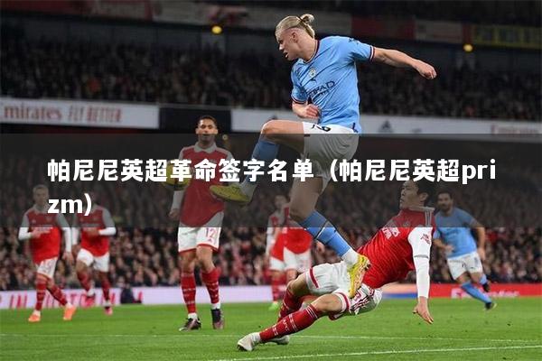 帕尼尼英超革命签字名单（帕尼尼英超prizm）