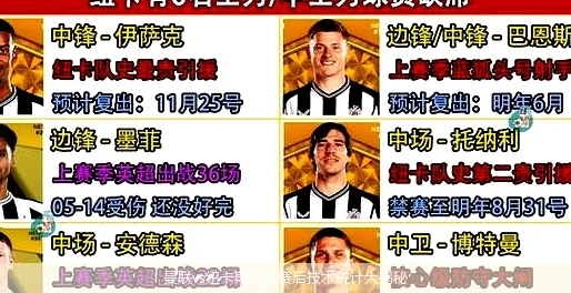 曼联vs纽卡斯尔联赛后技术统计大揭秘